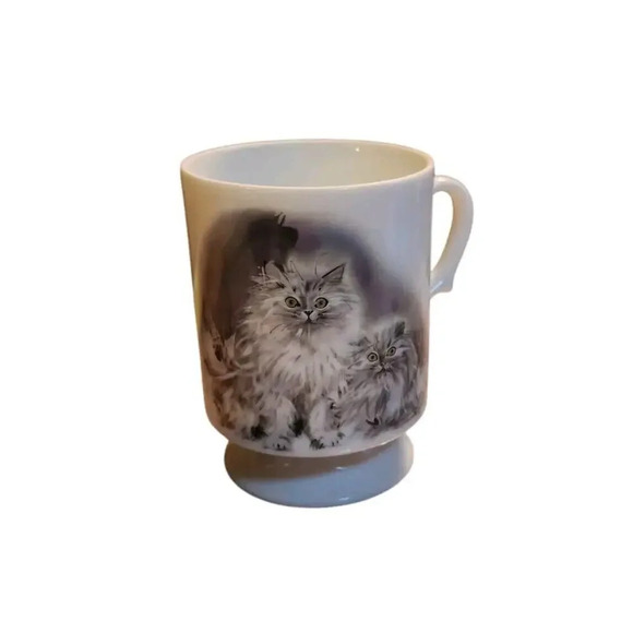 Vintage Rare Persian Cat Mug Tea Cup Hand Painted Made In Japan 8170 Replacement - Picture 1 of 4
